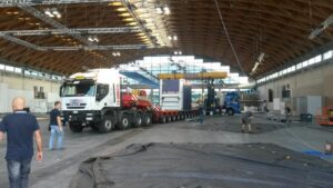 posizionamento pressa