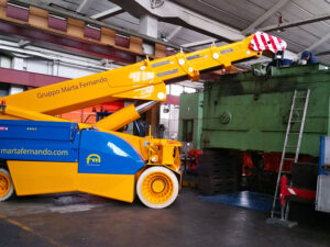 smontaggio pressa industriale