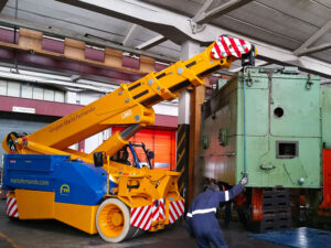 smontaggio pressa industriale