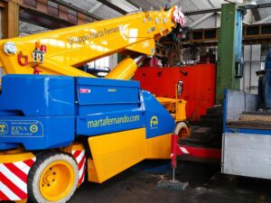 smontaggio pressa industriale