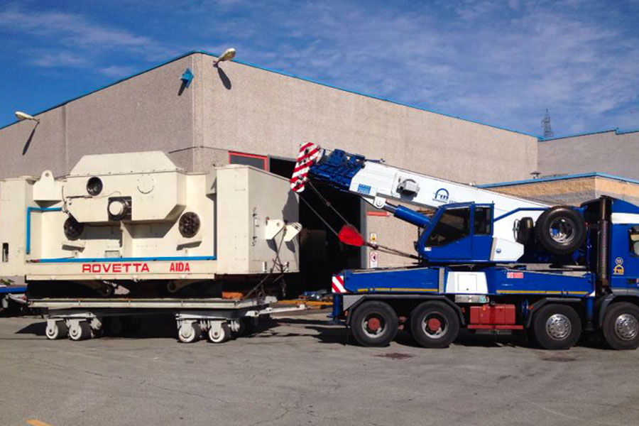 trasloco macchinari industriali