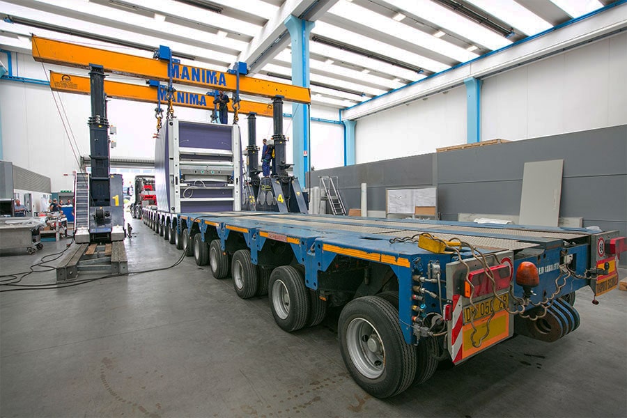 trasporto eccezionale pressa